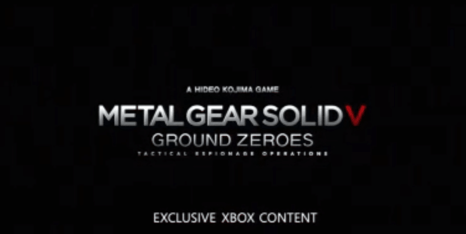 Metal Gear Solid V contenido exclusivo Xbox