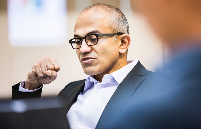 Satya Nadella Microsoft CEO Interior