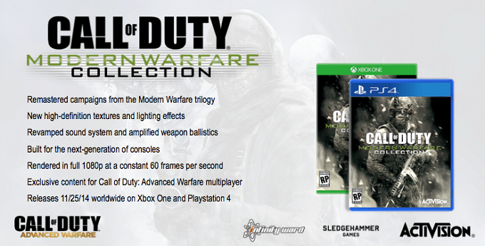 Call of Duty Modern Warfare Collection rumor
