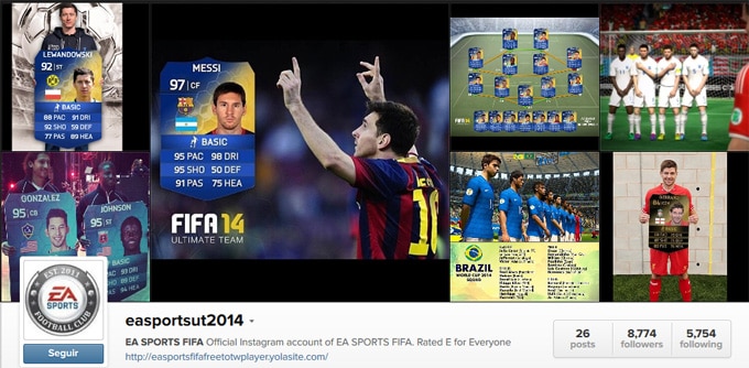 FIFA 14 estafa Instagram