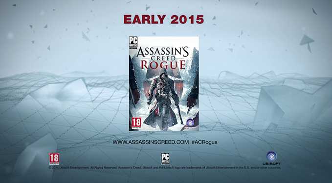 Assassin's Creed Rogue será lançado para PC no começo de 2015