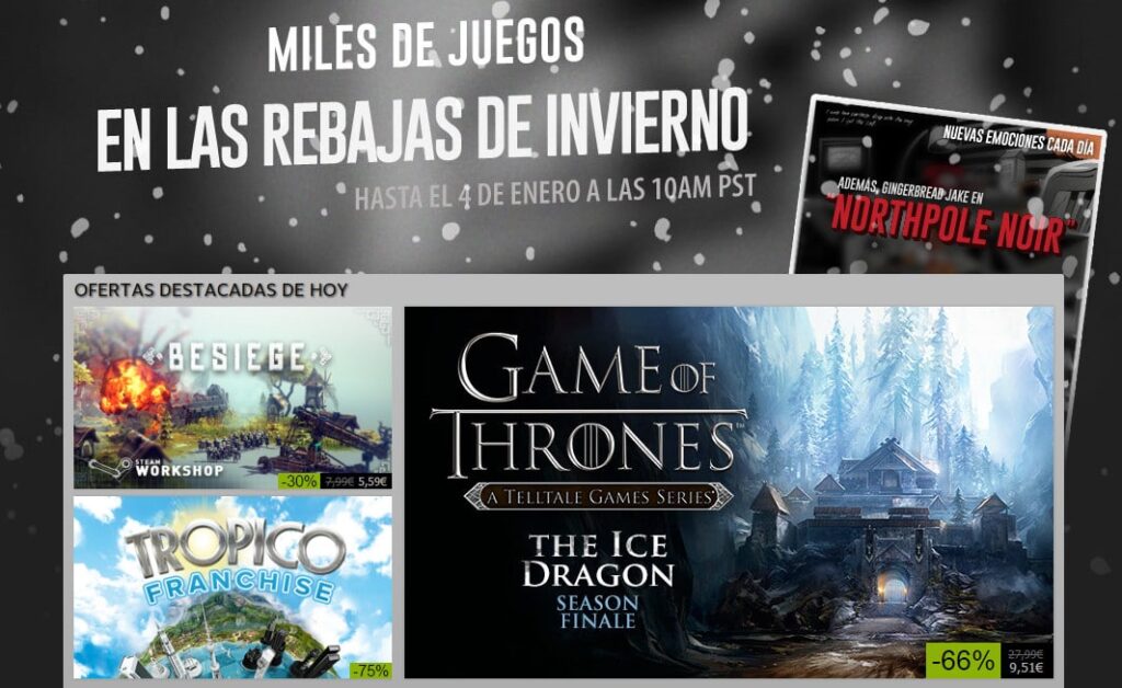 rebajas invierno steam
