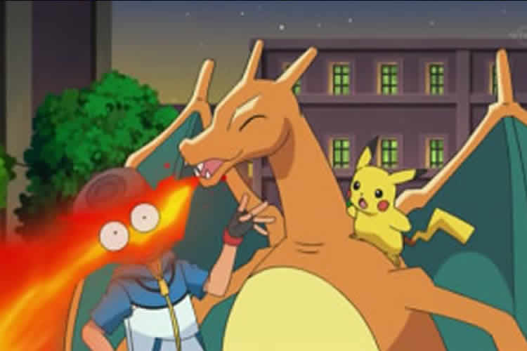 Un Momento Pokémon es el reencuentro de Ash y Charizard