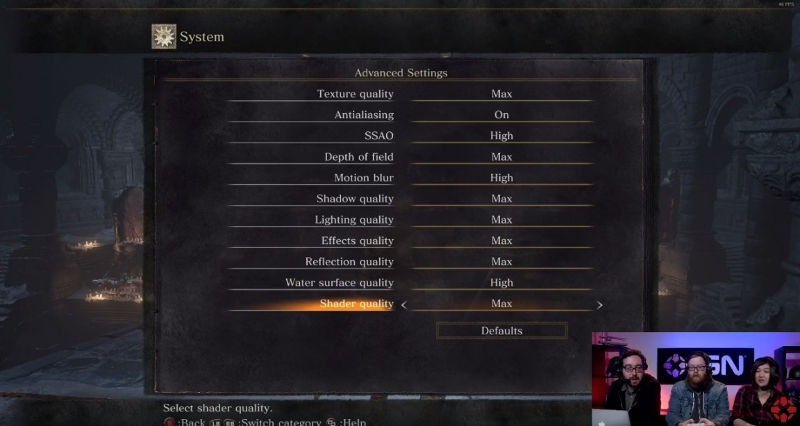 Dark Souls 3 opciones gráficas controles PC
