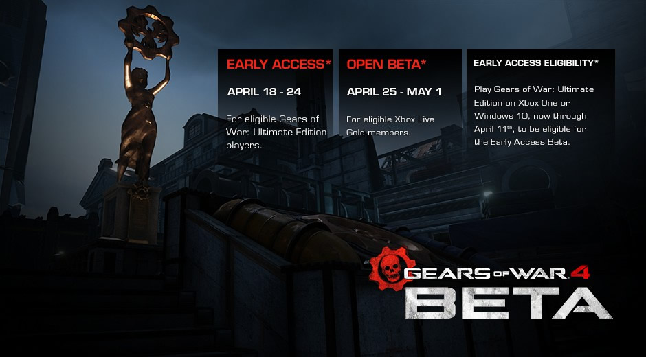 gears of war 4 beta fechas