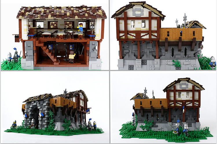 age of empires LEGO barracas interior