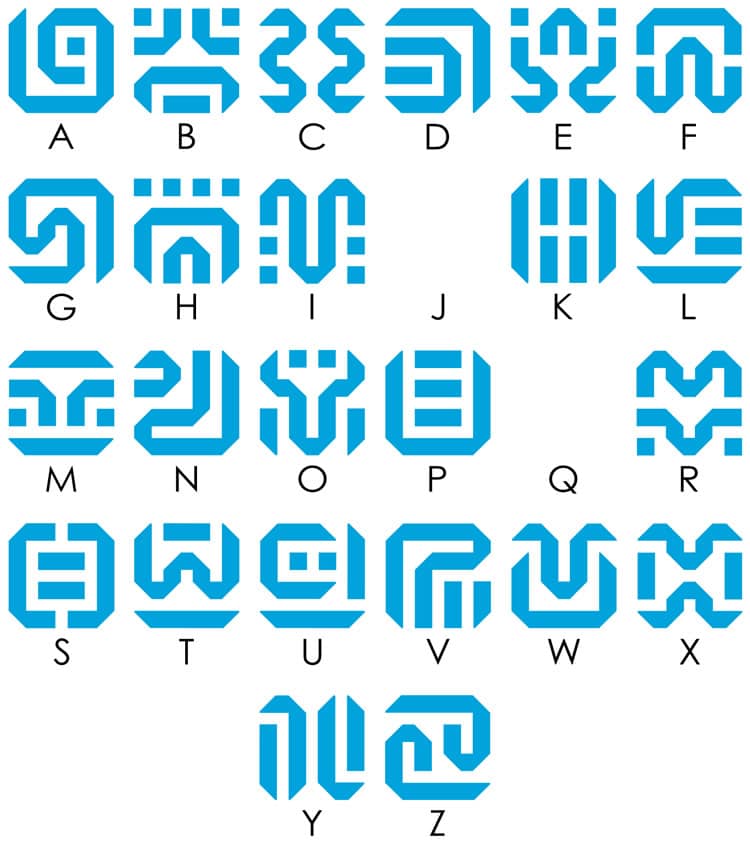 alfabeto zelda
