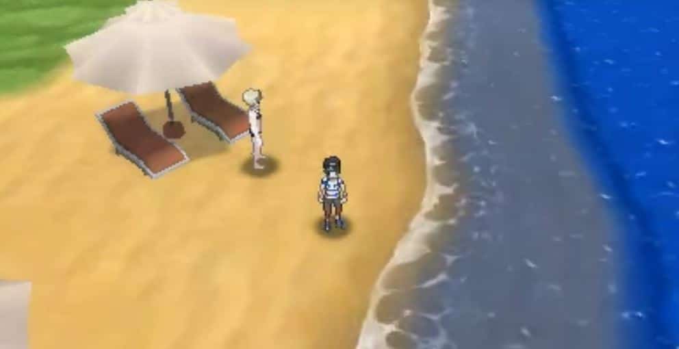 pokemon sol luna trabajo playa