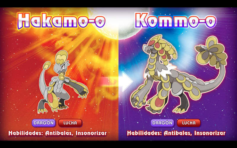 Evoluciones Pokémon Sol y Luna