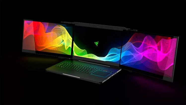 Razer ha presentado su nuevo portátil con tres pantallas