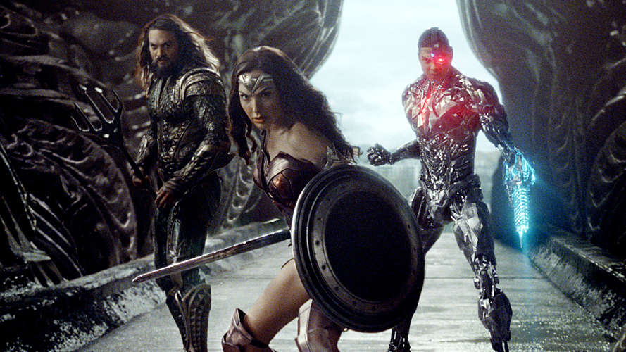 La Liga de la Justicia, Wonder Woman, Aquaman y Cyborg