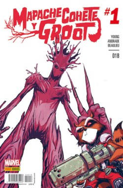 Comics de Guardianes de la Galaxia (Mapache Cohete y Groot)