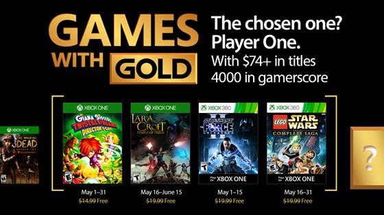 juegos con gold de mayo de 2017
