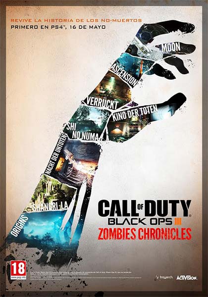 dlc de call of duty: black ops iii zombies chronicles