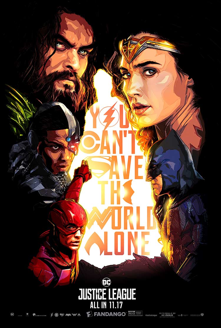 Superman oculto en el nuevo póster de Liga de la Justicia