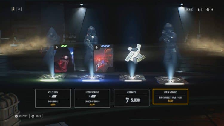 cajas de recompensa de Star Wars Battlefront II
