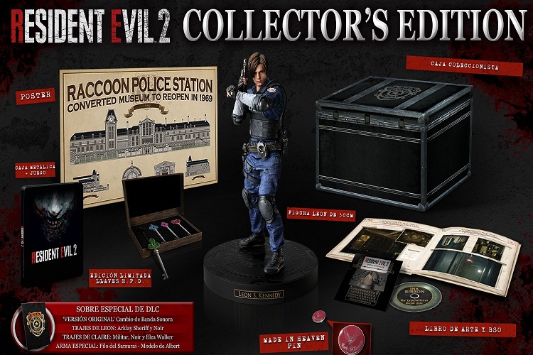 edición coleccionista europea de Resident Evil 2