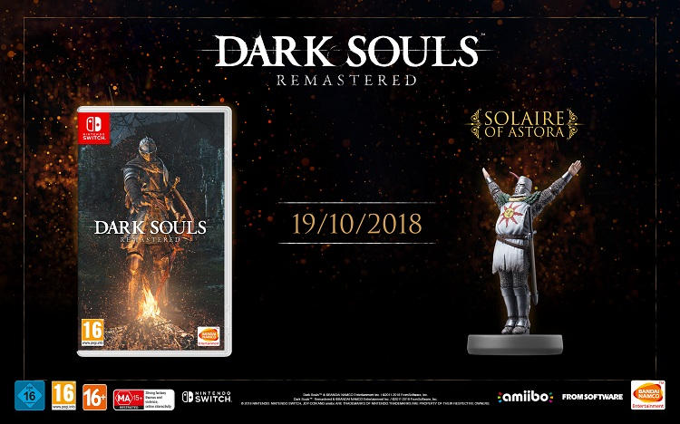 fecha de lanzamiento de Dark Souls Remastered para Switch