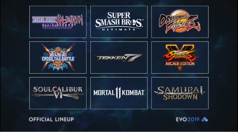 Lista de videojuegos de lucha que estarán presentes en el EVO 2019