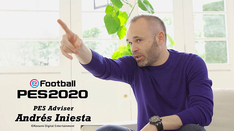 Avance de eFootball 2020, consejero Andrés Iniesta