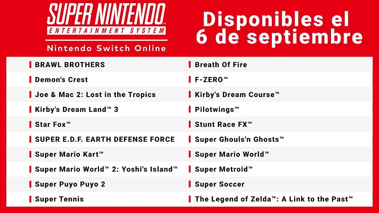 juegos para Nintendo Switch Online