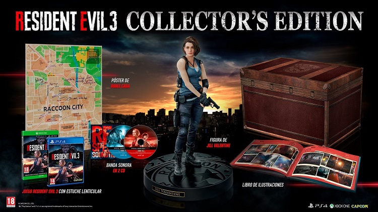Edición Coleccionista de Resident Evil 3 Remake