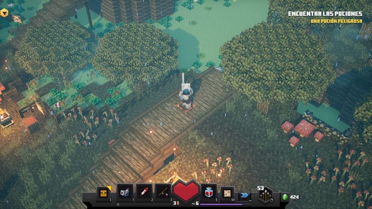 análisis minecraft dungeons