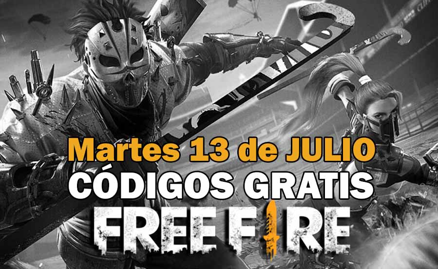 Canjear códigos Free Fire disponibles GRATIS del 13 de julio de 2021
