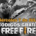 Free Fire codes available from 7 July 2021