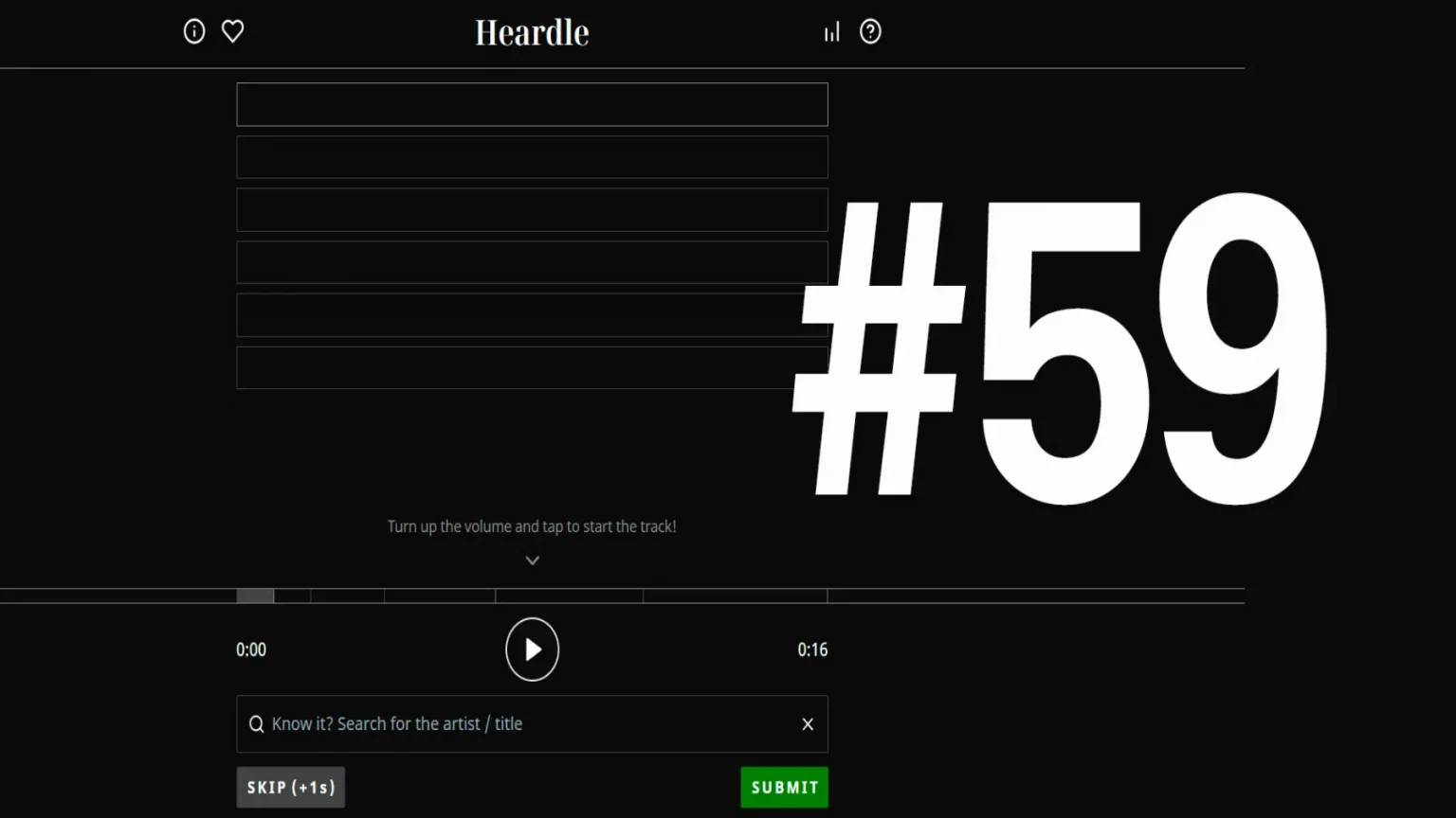 cancion del Heardle 59