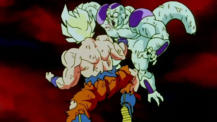 Goku SSJ vs Freezer 100 de poder